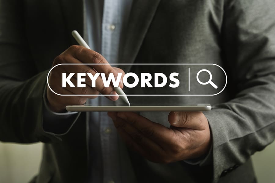 site keyword selection