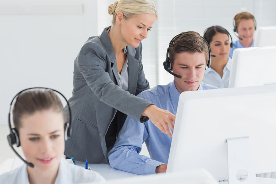 Training inbound call center agents for digital marketing purposes