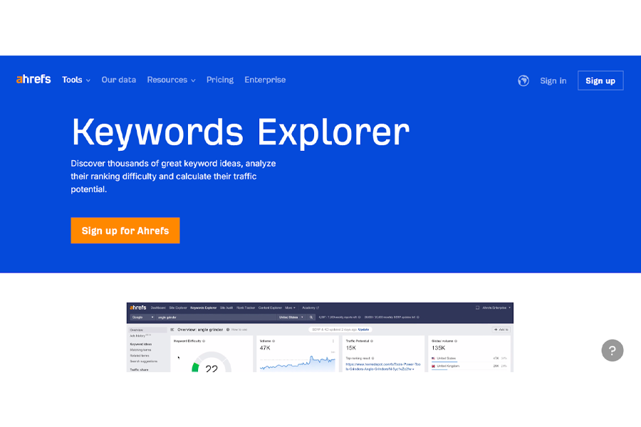 Ahrefs Keyword Explorer