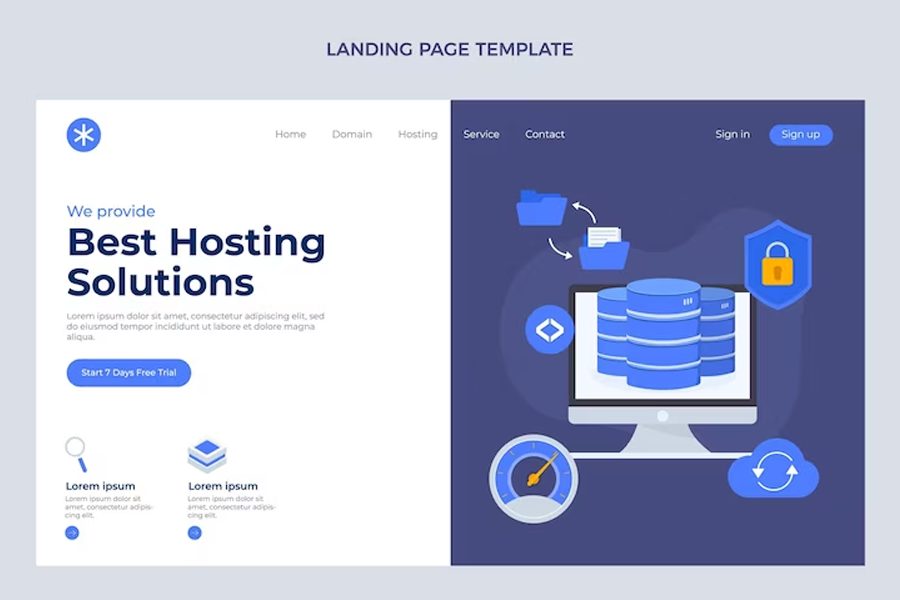 landing page