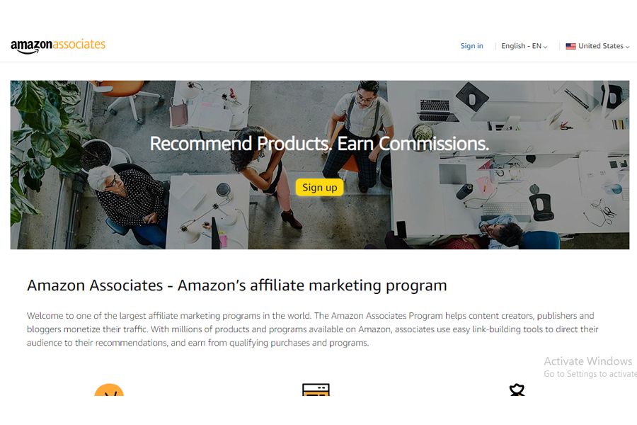 amazon associates affiliate program